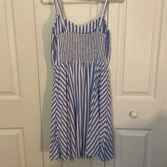 Old Navy Blue & White Striped Dress - Picture 3 of 6